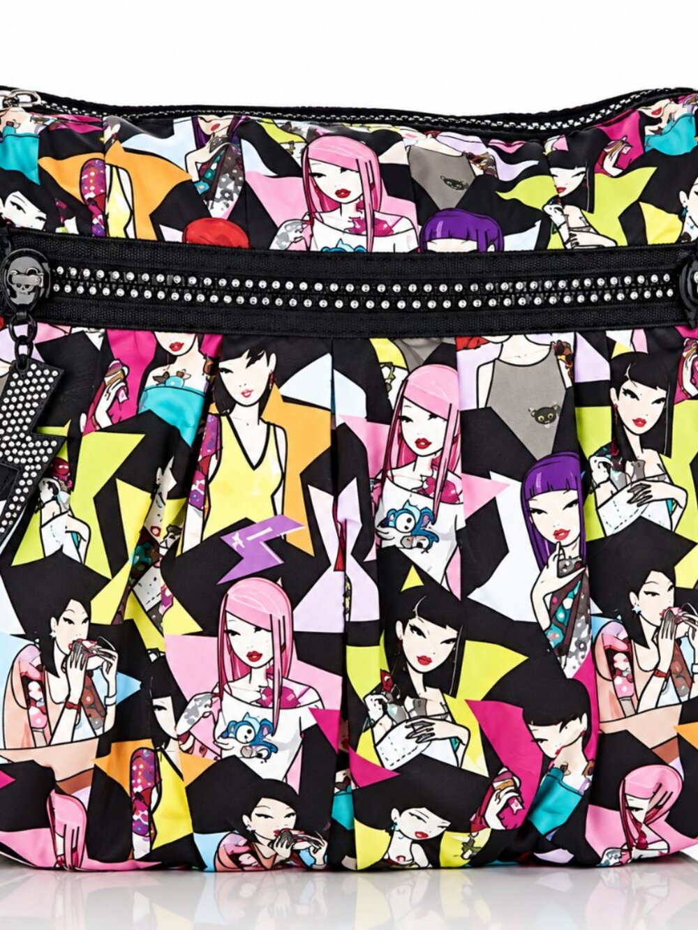 tokidoki Dixon Medium Crossbody Bag Expandable Rhinestones Vintage